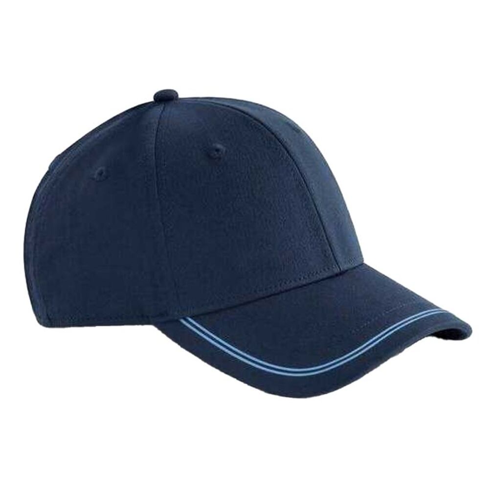 Beechfield Match Day Baseball Cap / Navy/Sky